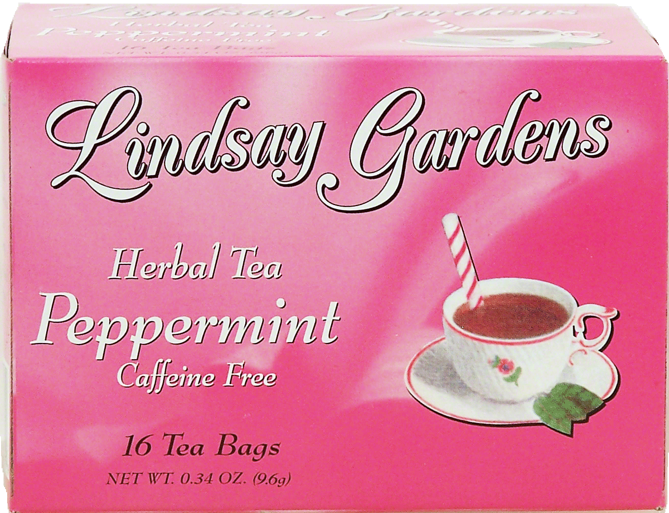 Lindsay Gardens  peppermint herbal tea, caffeine free, 16-tea bags Full-Size Picture